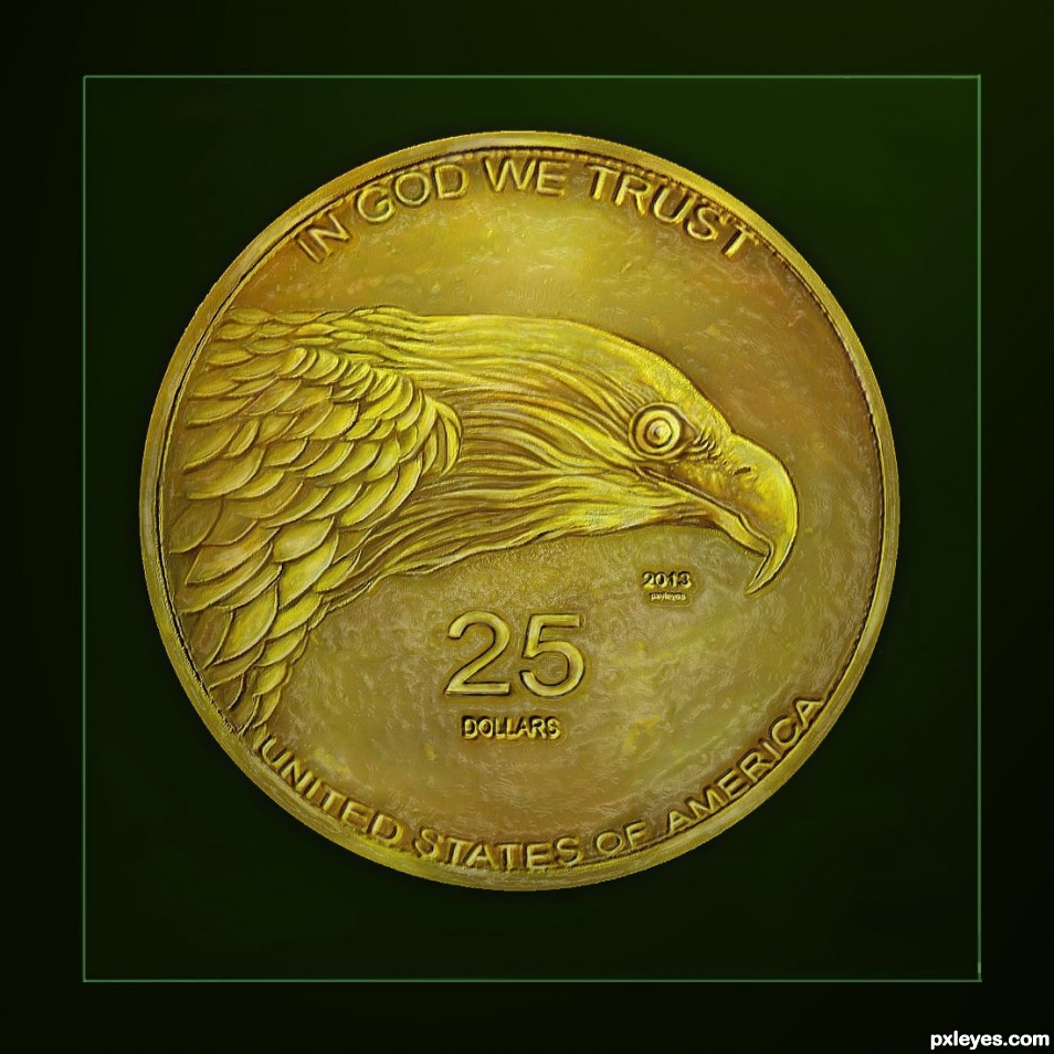 Creation of Gold Eagle Coin: Final Result