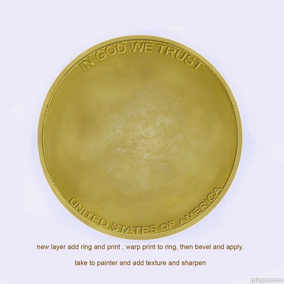 Creation of Gold Eagle Coin: Step 5