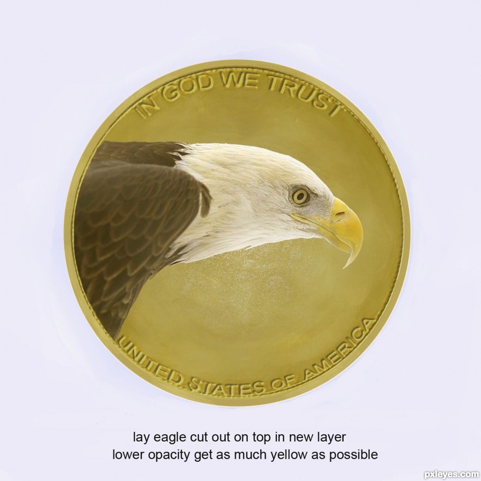 Creation of Gold Eagle Coin: Step 6