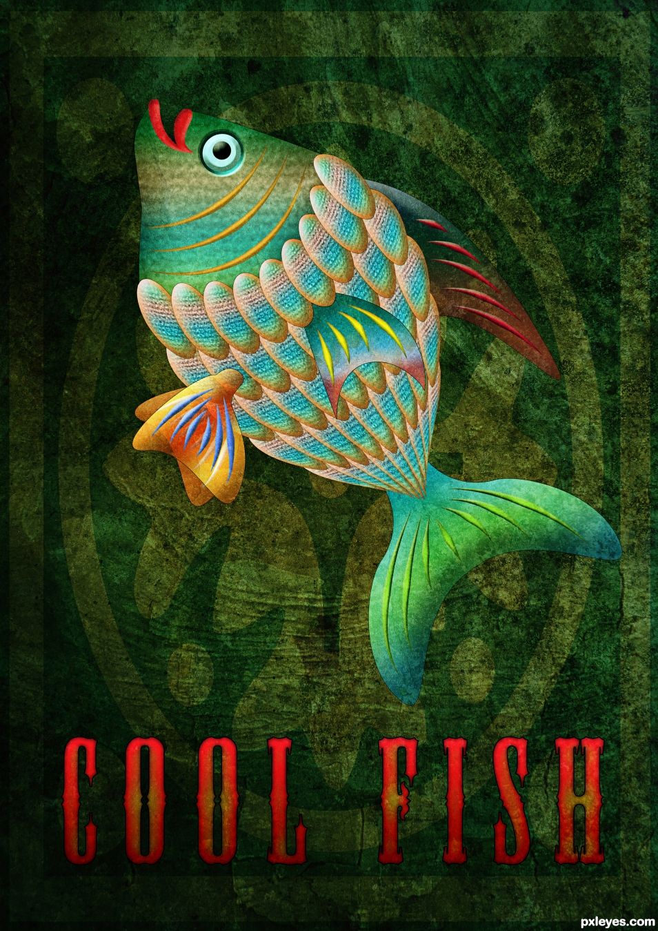 Creation of Fishy Poster: Final Result