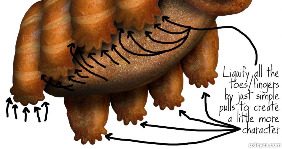 Creation of Take that Rubber Duck, Bread Water Bear is Here: Step 11