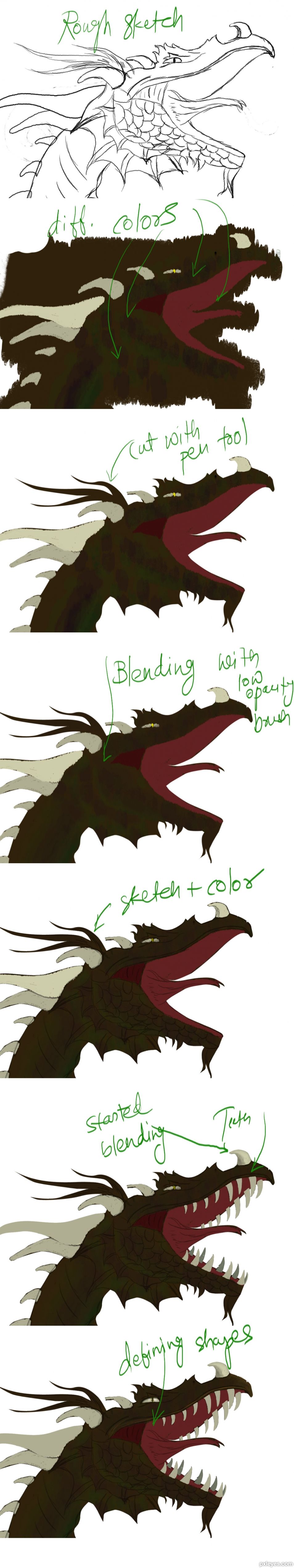 Creation of Dragon Roar: Step 1
