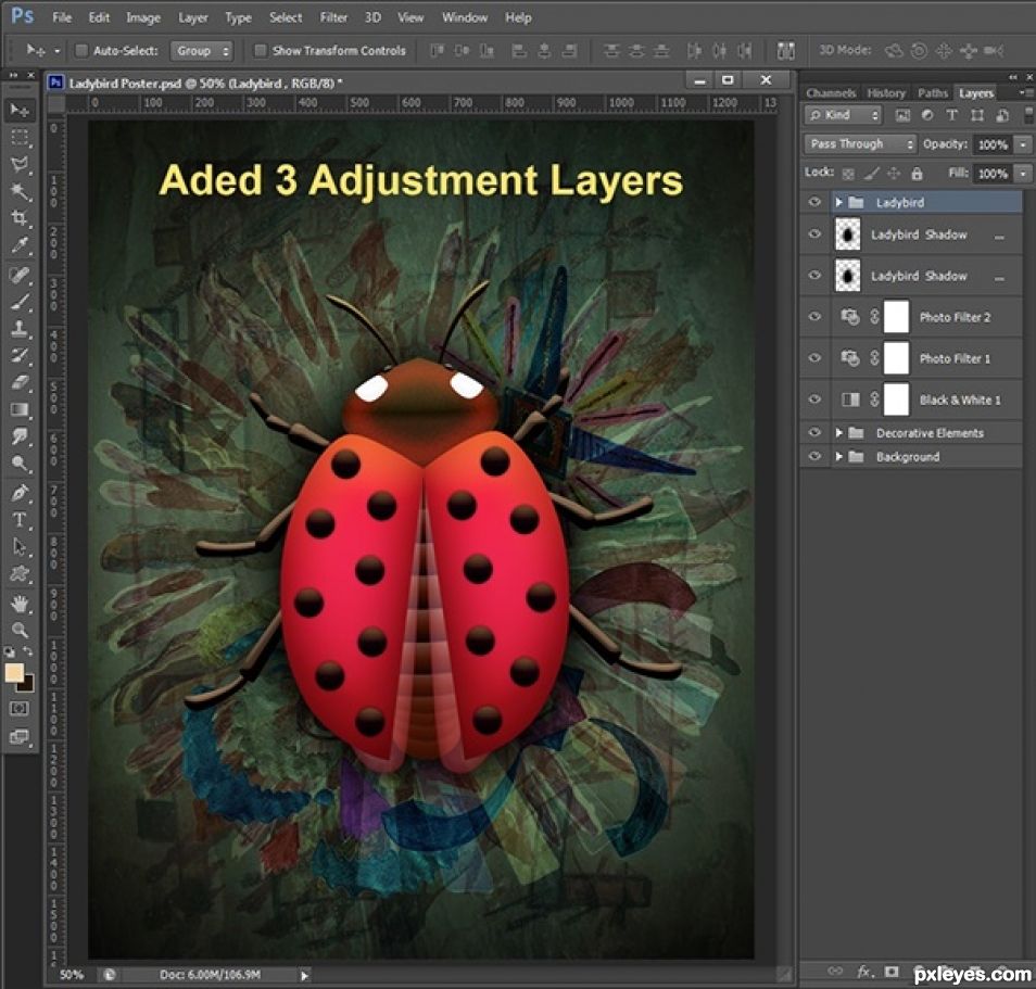 Creation of Ladybird: Step 13