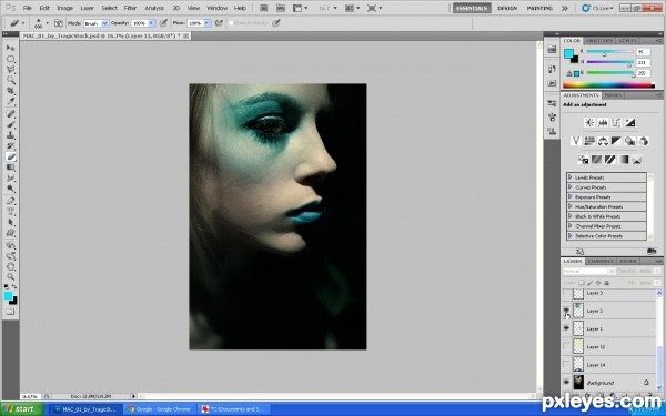 Creation of On eye: Step 2