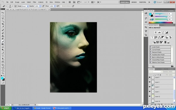 Creation of On eye: Step 3