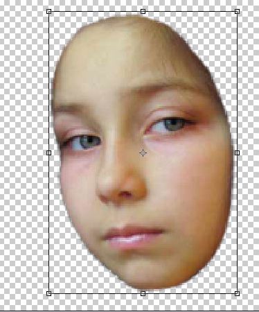 Creation of Angels masck: Step 1