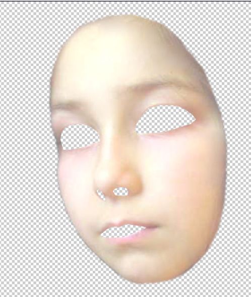 Creation of Angels masck: Step 3