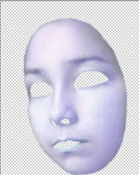 Creation of Angels masck: Step 4