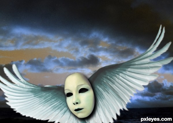 Creation of Angels masck: Step 6