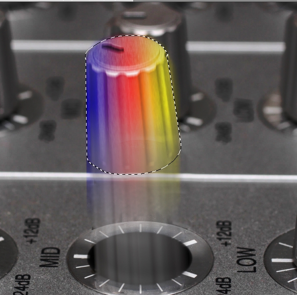 Creation of color music explosion: Step 6