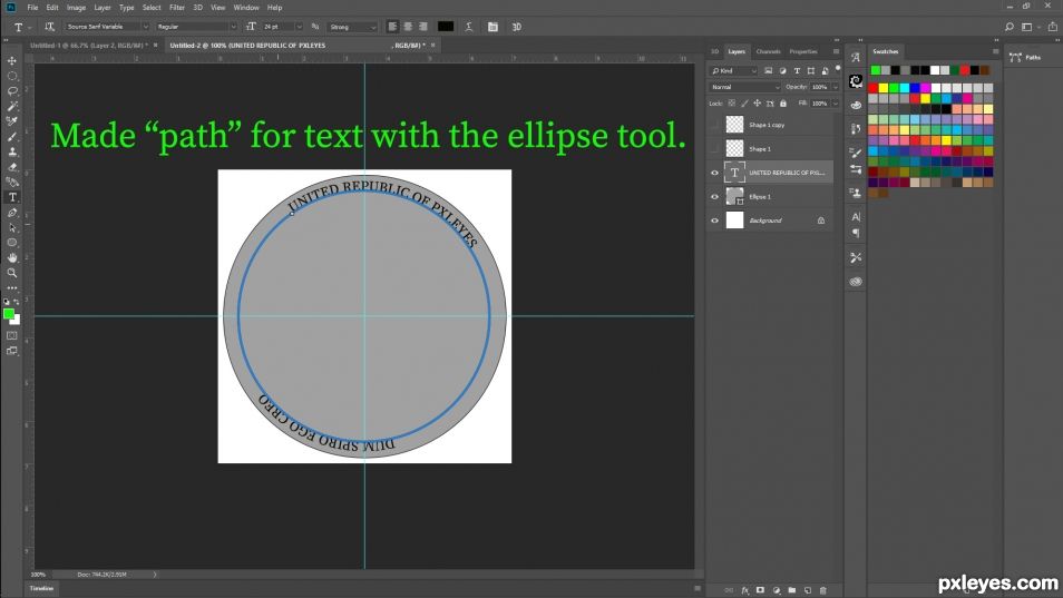 Creation of United Republic Of Pxleyes Coinage : Step 2