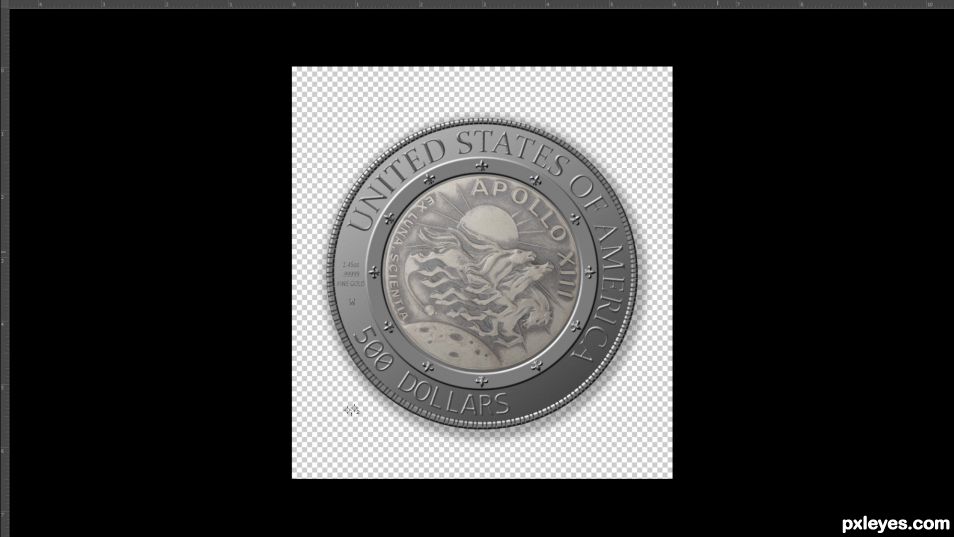 Creation of Apollo 13 Fifty Year Commemorative Coin : Step 4