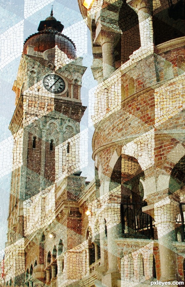 mosaic building