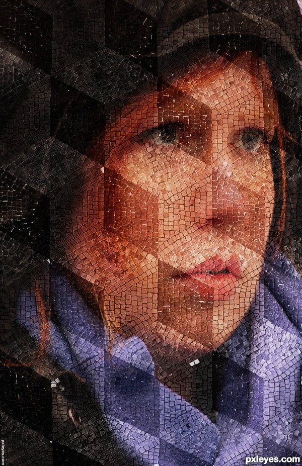 Creation of Mosaic girl: Step 3