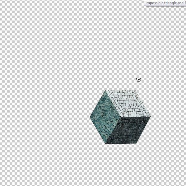 Creation of Impossible Triangle: Step 2