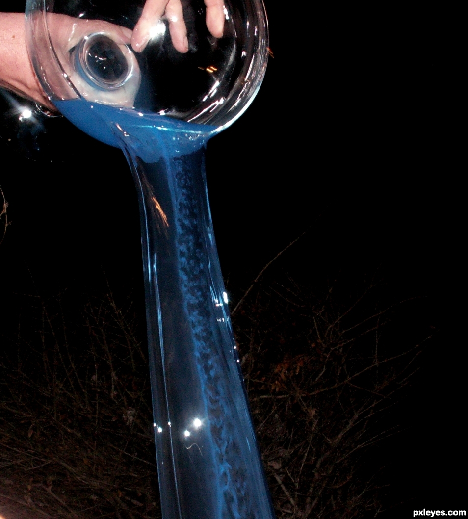 Pouring Blue