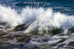 Sea water in motion