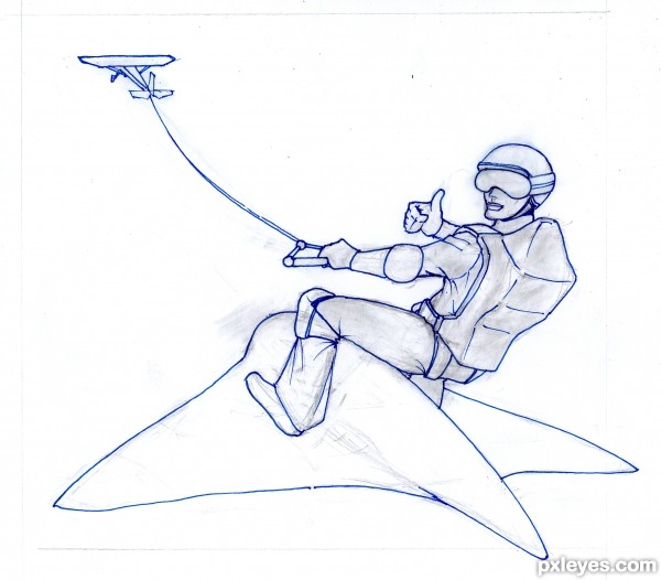 Creation of Sky Surfing Extreme: Step 3