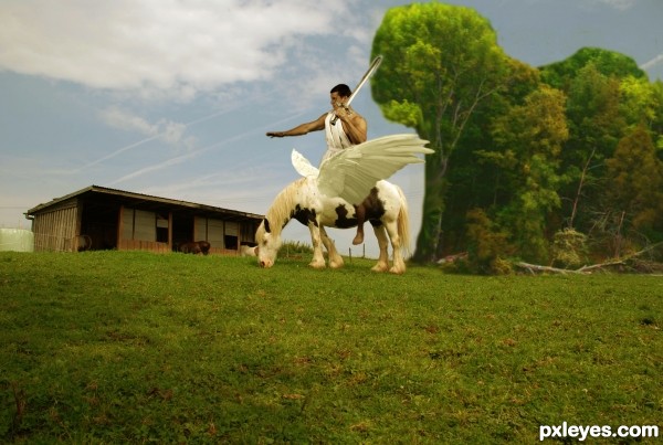 Creation of Cavalo alado: Step 4