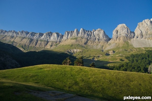 Creation of Pyrenees mountain: Step 2