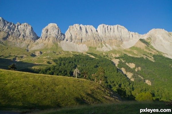 Creation of Pyrenees mountain: Step 3