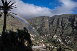 Rainbow in the Mountains of Valle Gran Rey