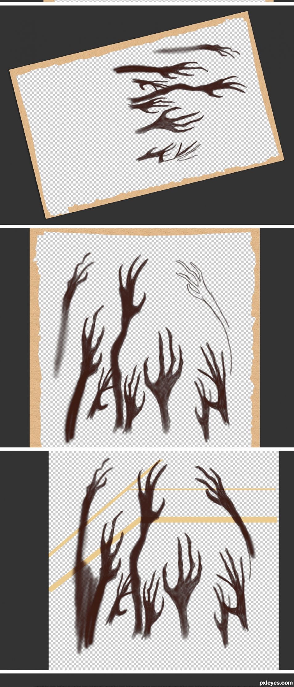 Creation of Don't Be Afraid of the Dark: Step 2