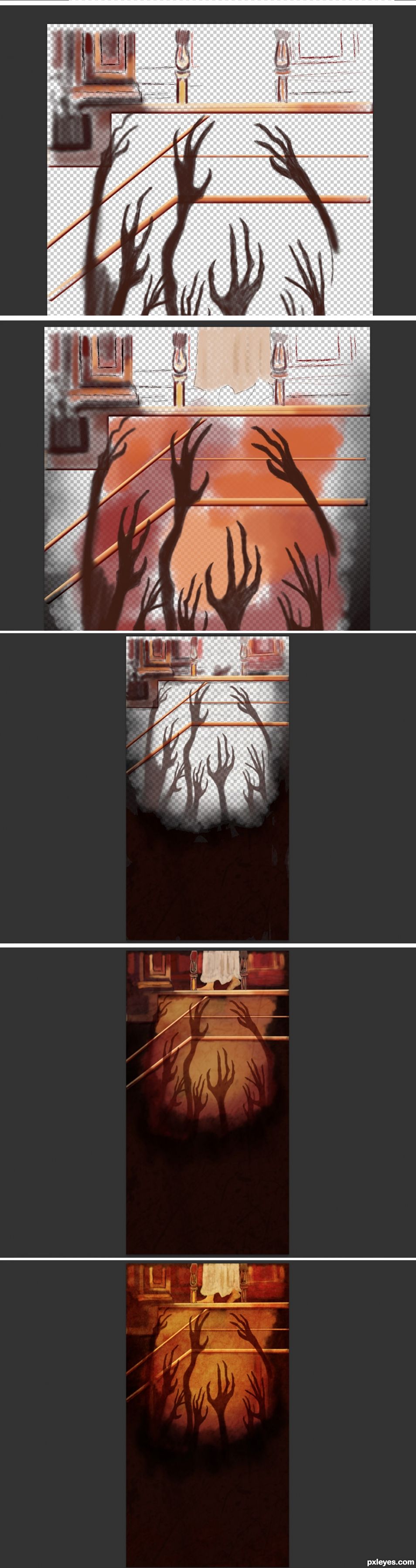 Creation of Don't Be Afraid of the Dark: Step 3