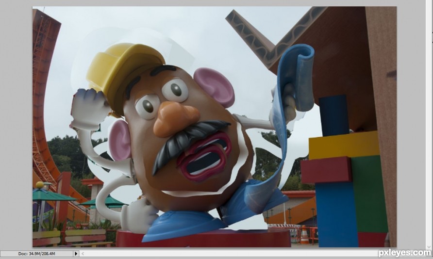 Creation of Silly Mr Potato Head: Step 3