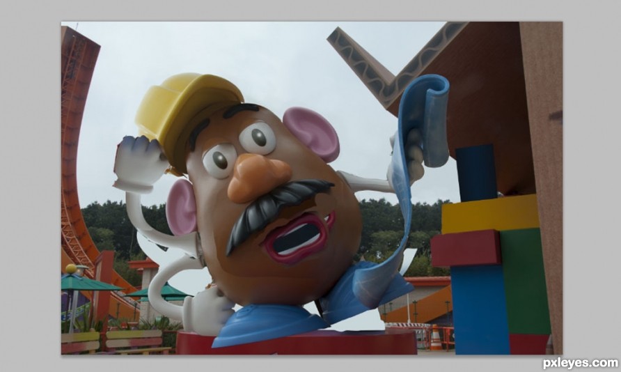 Creation of Silly Mr Potato Head: Step 4