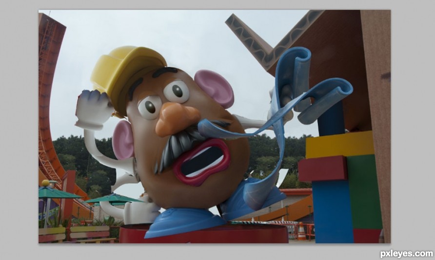 Creation of Silly Mr Potato Head: Step 8