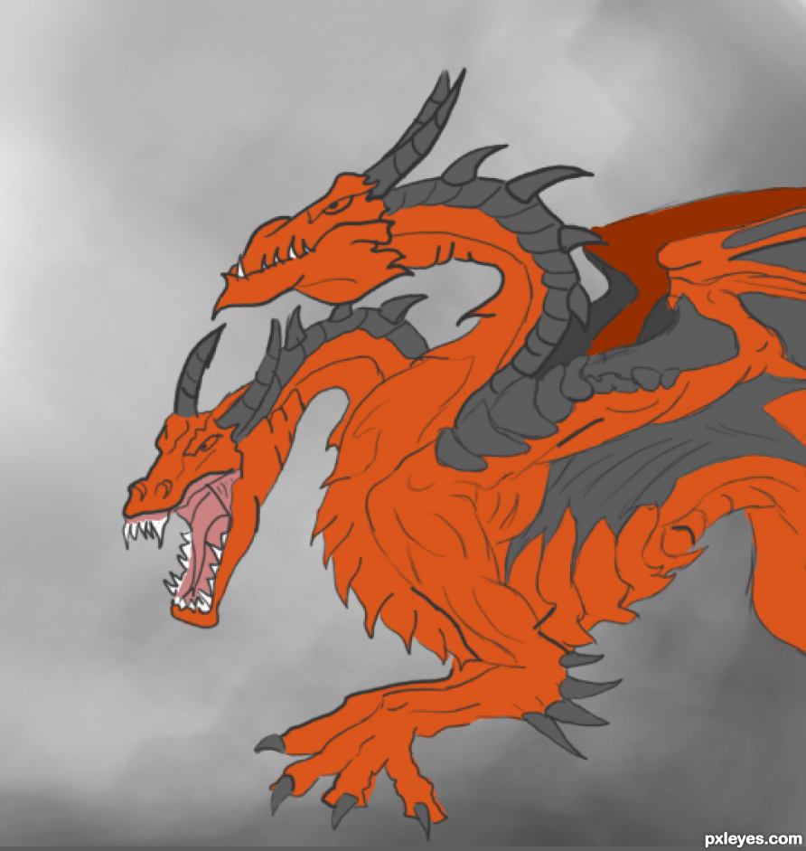 Creation of dragon: Step 3