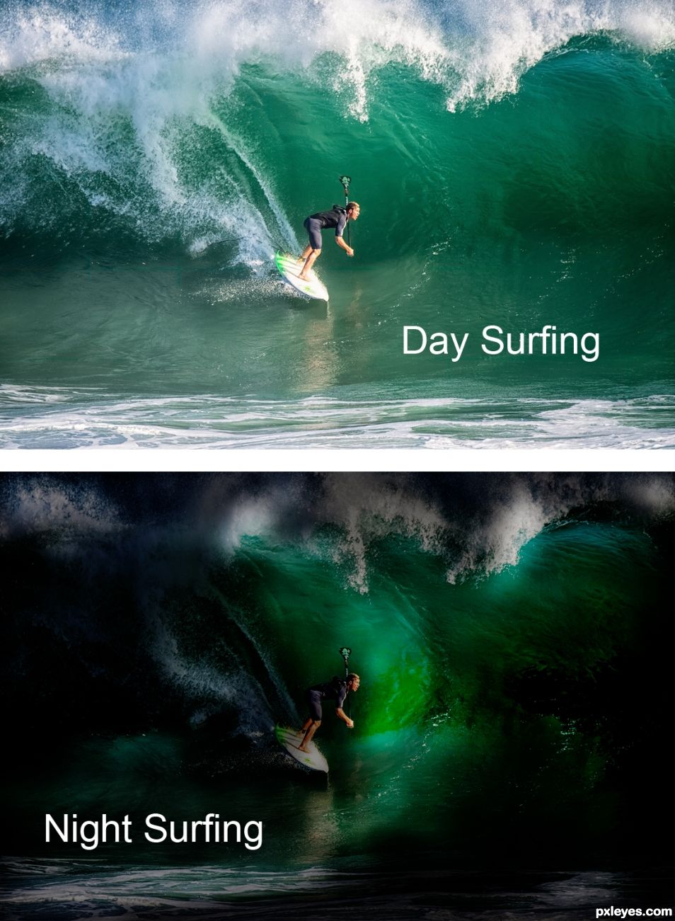 From day to night surfing