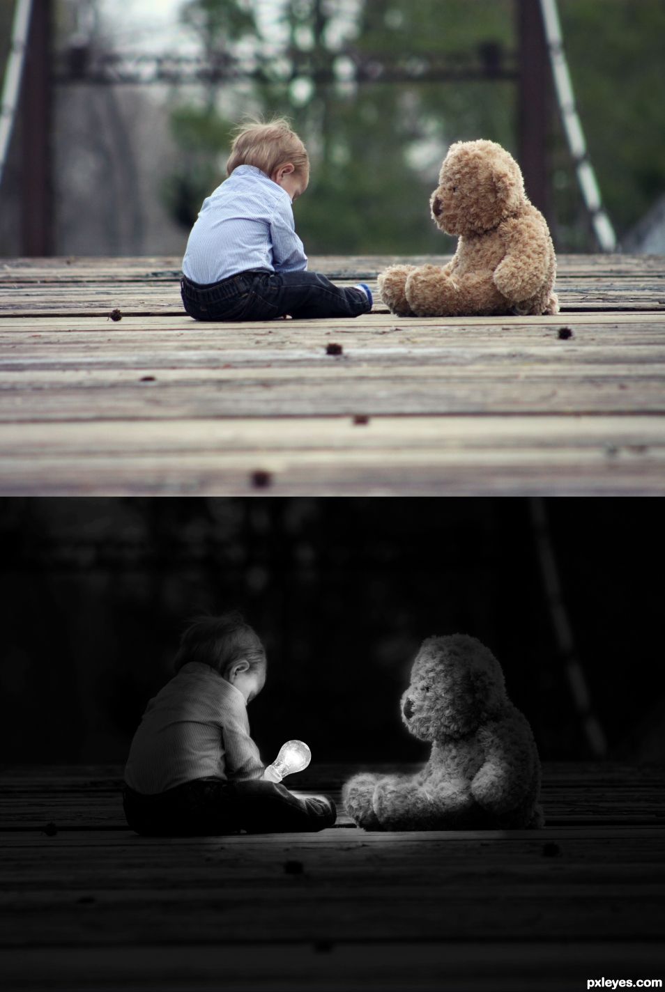 Creation of A Boy and his Bear: Final Result