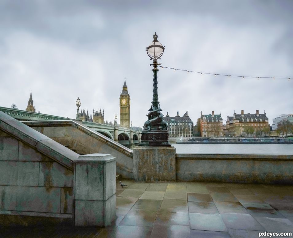 Rainy day in London