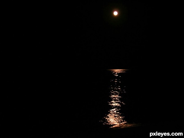 Moon over the Red Sea