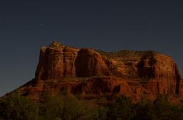 Moon over the courthouse