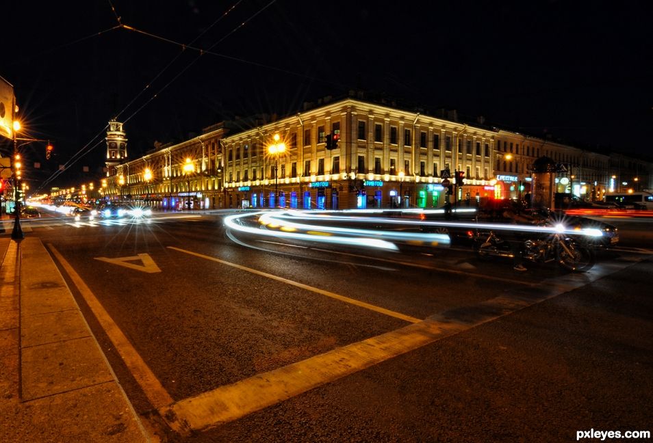 Night in Saint Petersburg