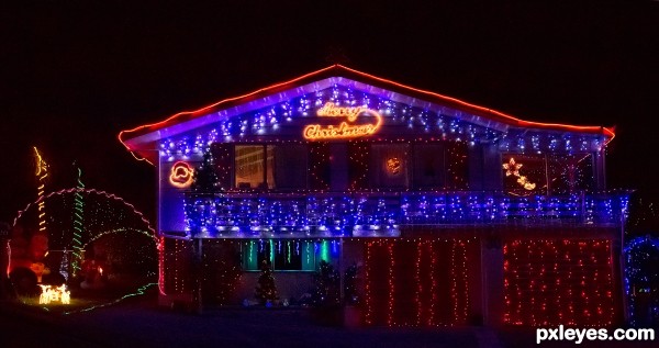 Lit up for Christmas