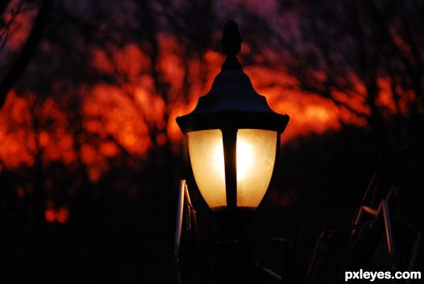 sunset house lamp