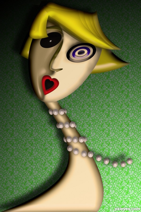 Girl with some pearls 