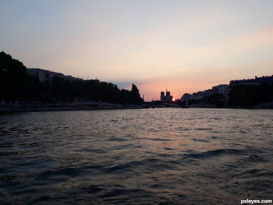 Notre Dame by sundown