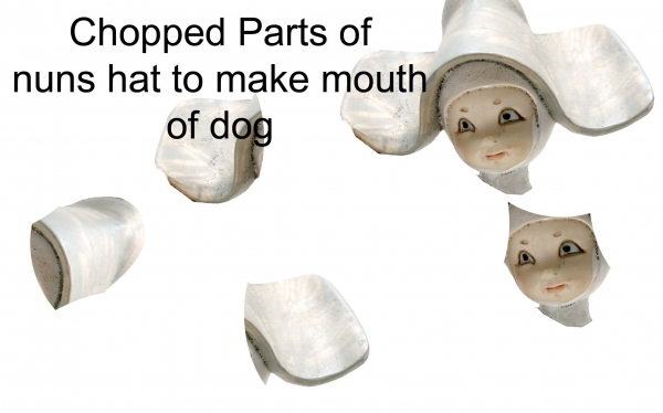 Creation of Gonna Bring You Joy "Dog Nuns": Step 3