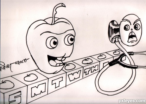 Creation of An Apple a Day: Step 2