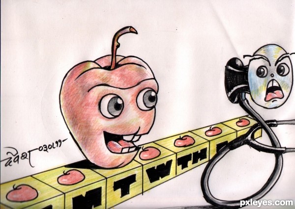 Creation of An Apple a Day: Step 3