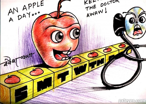 Creation of An Apple a Day: Step 4