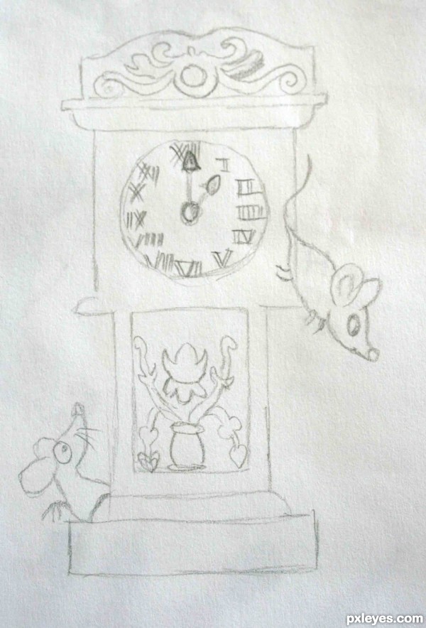 Creation of Hickory Dickory Dock: Step 1