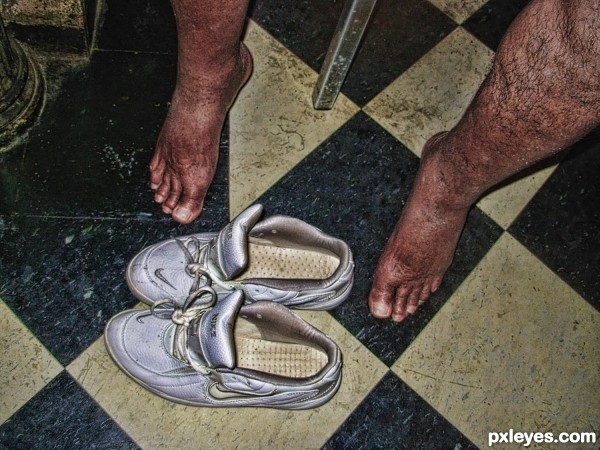 Feet Retaining Boston Harbor