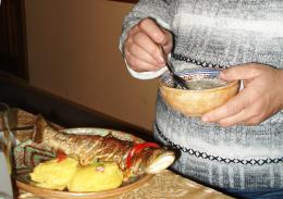 fish with polenta