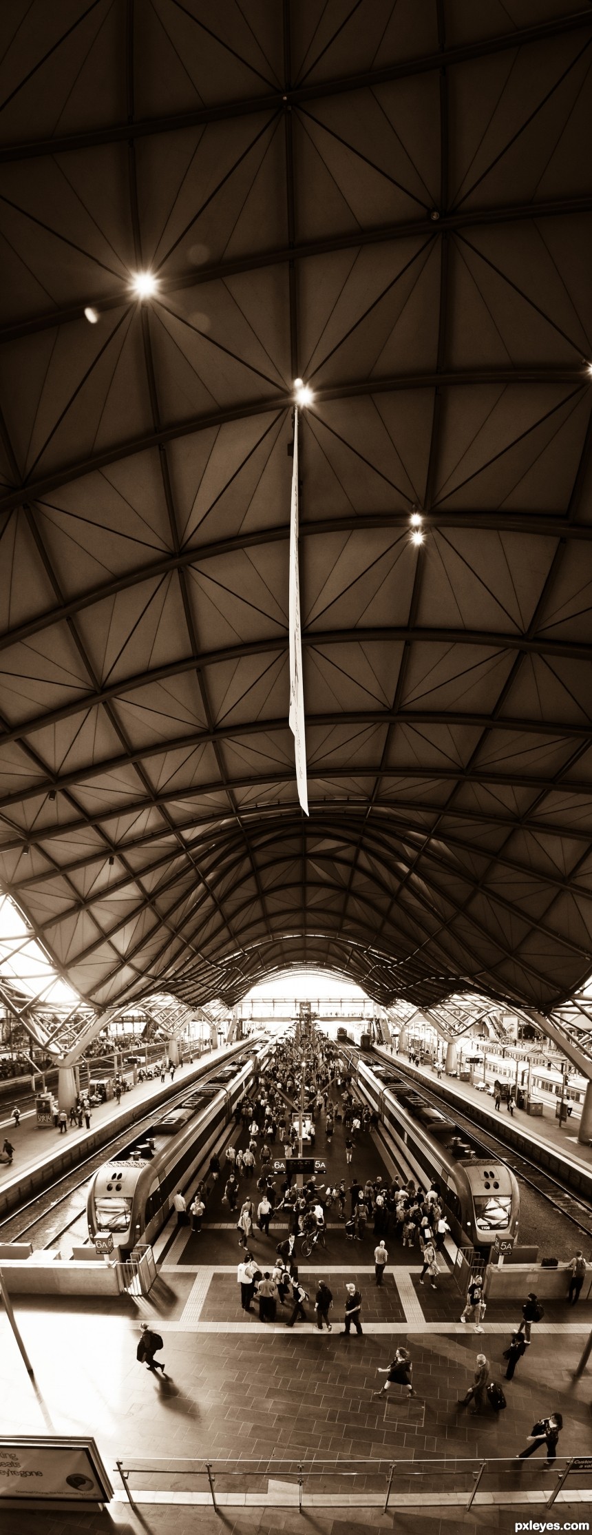 Southern Cross Station photoshop picture)